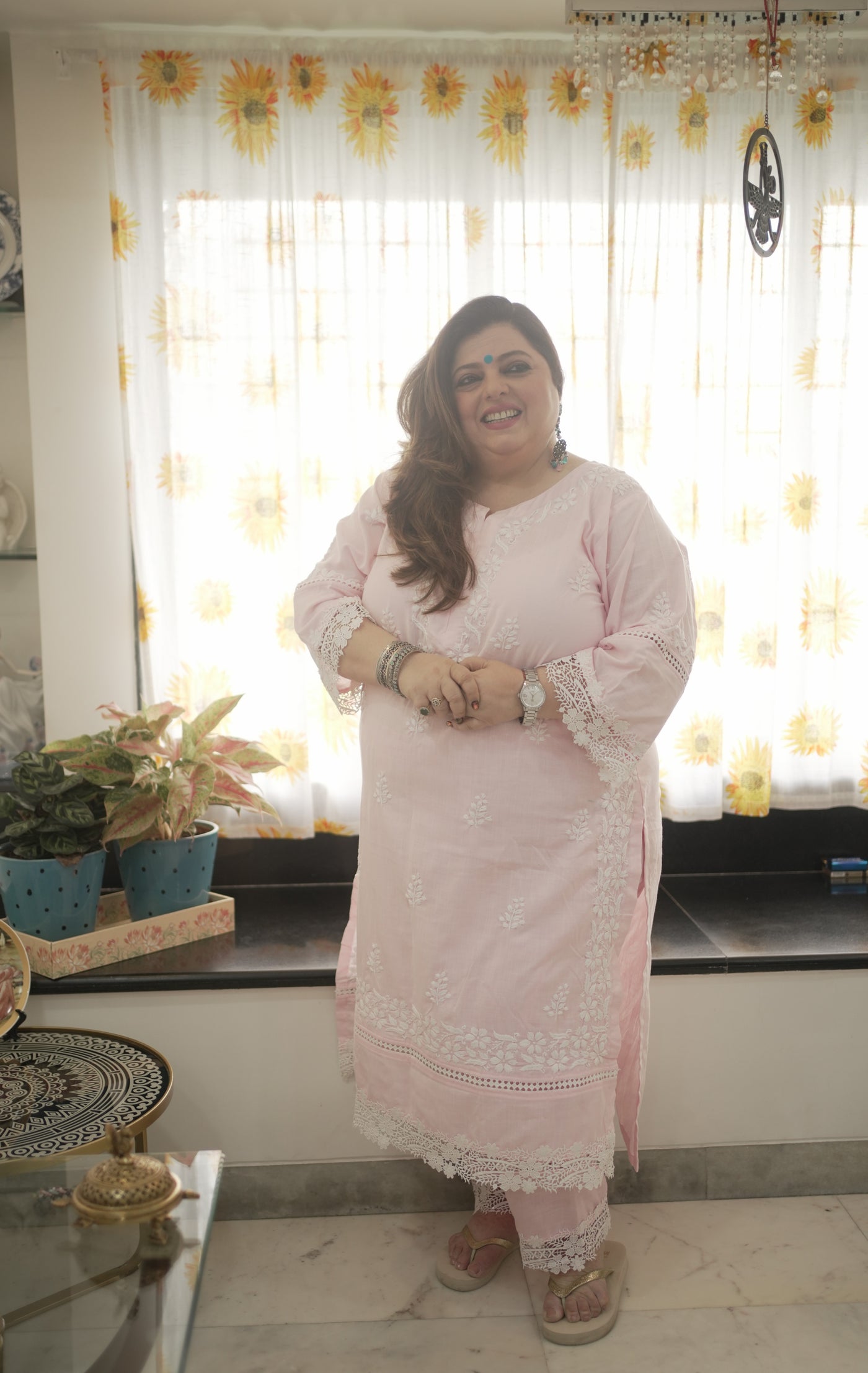 Light Pink Chikankari Co-Ord set