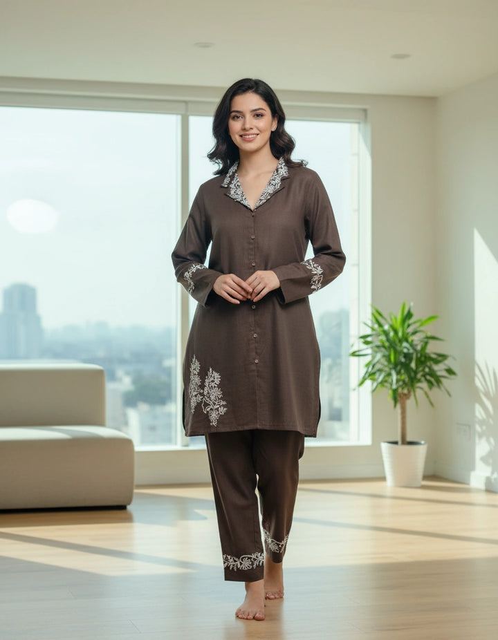 Dark Brown Co-ord Set