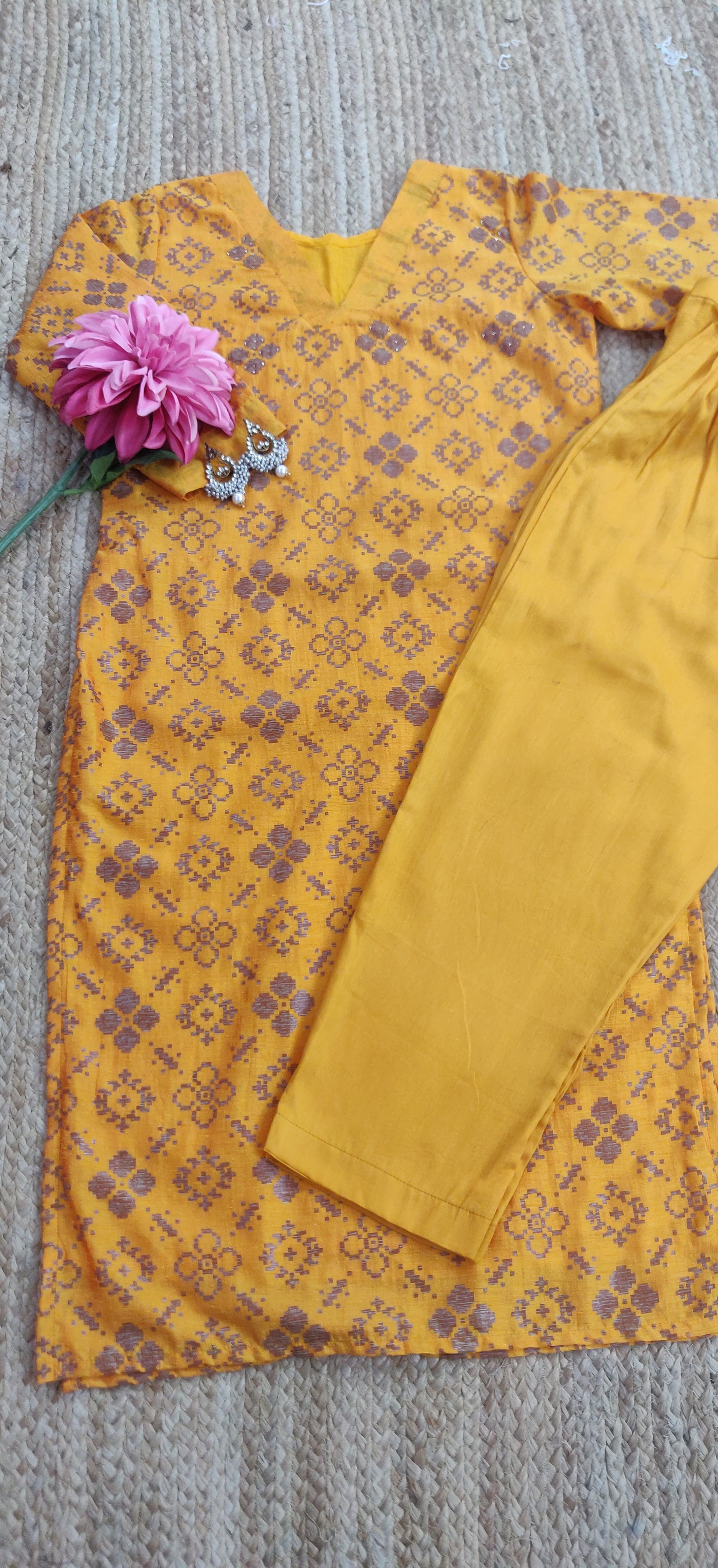 Yellow Silk Set