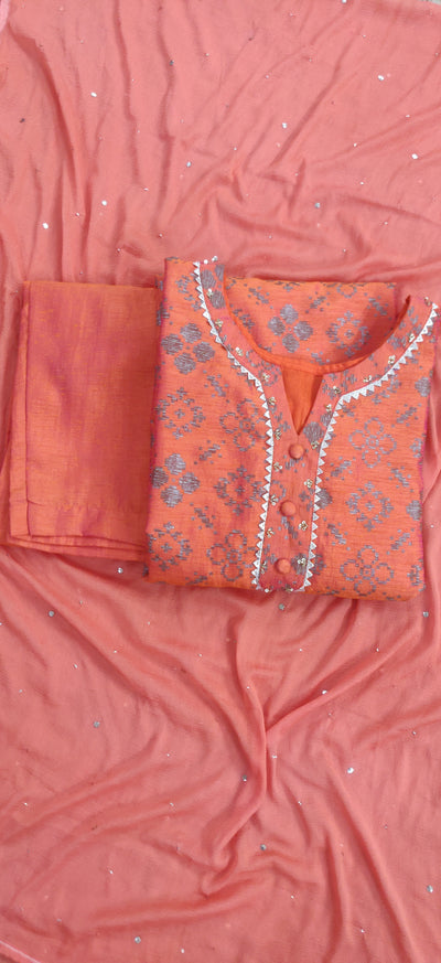 Orange Silk Set