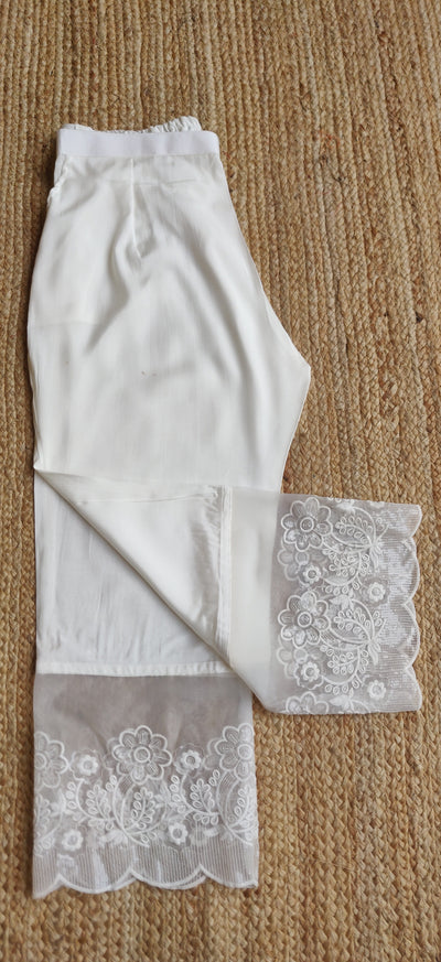 White Chantoon Pant