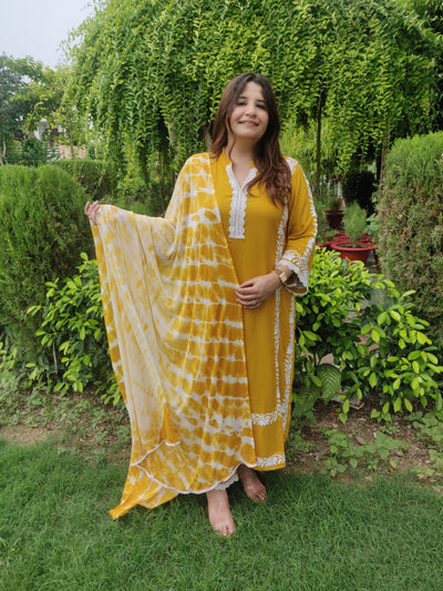 Mustard Chiffon Pure Dupatta