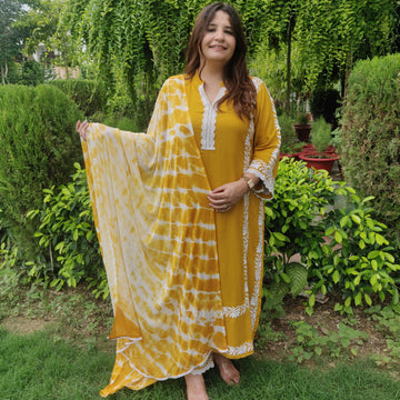 Mustard Chiffon Pure Dupatta