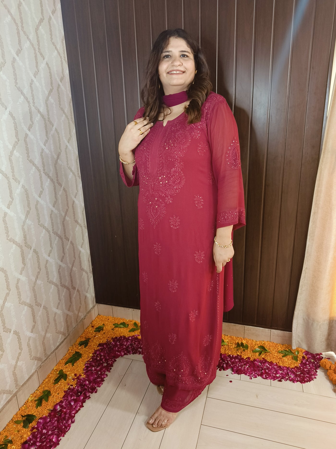 Georgette Chikankari kurtas