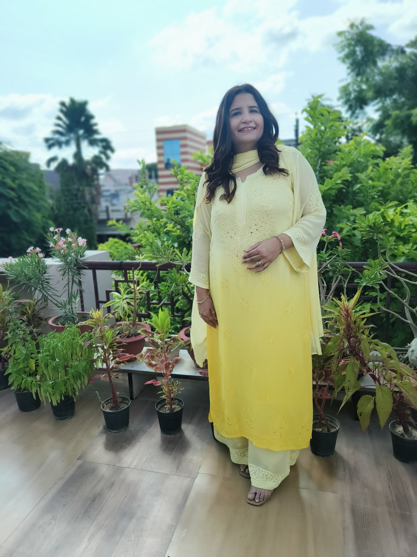 Georgette Chikankari kurtas