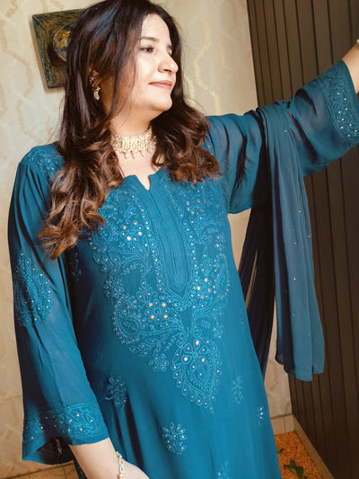 Georgette Chikankari kurtas