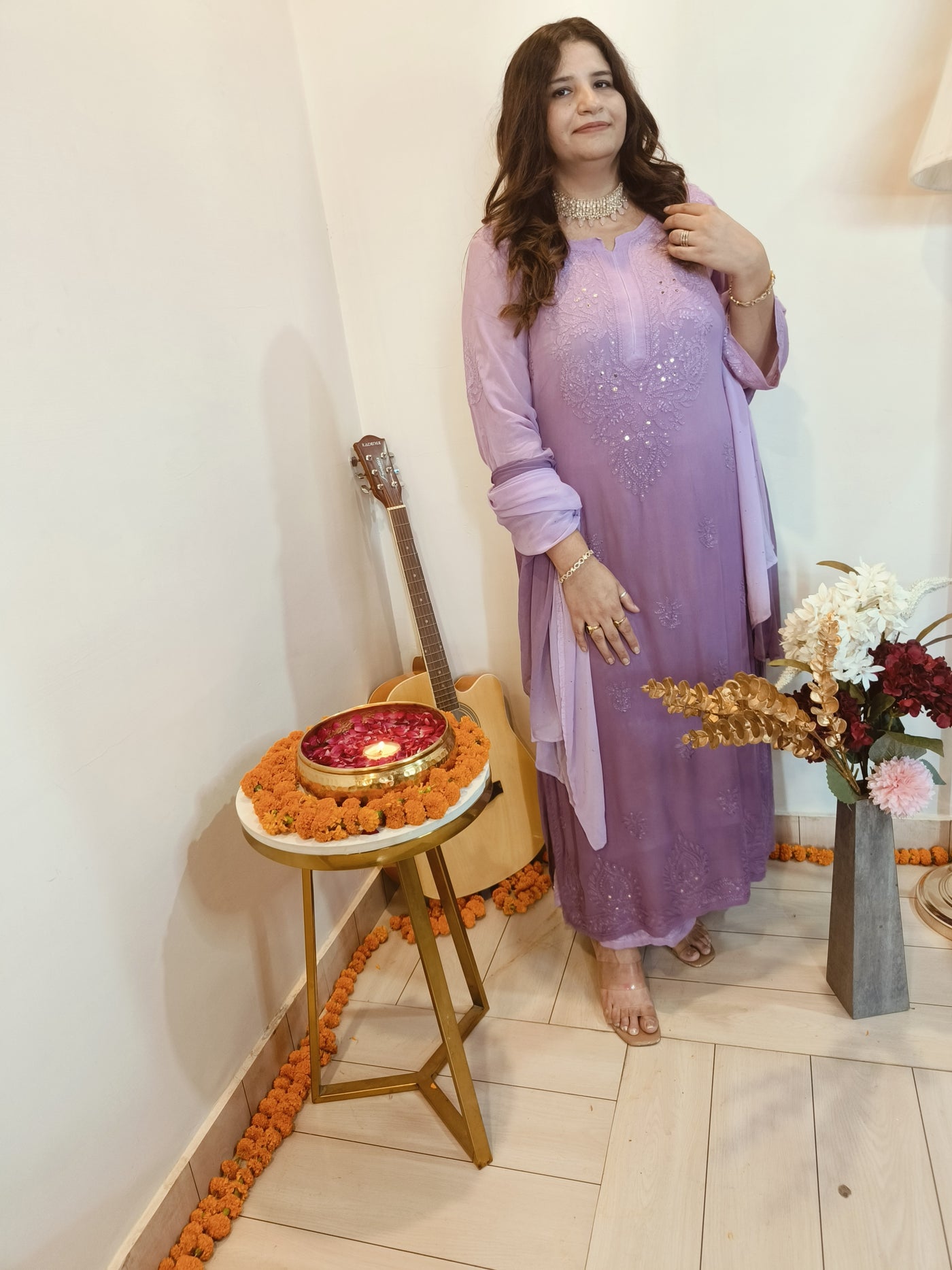 Georgette Chikankari kurtas