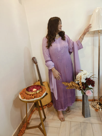 Georgette Chikankari kurtas