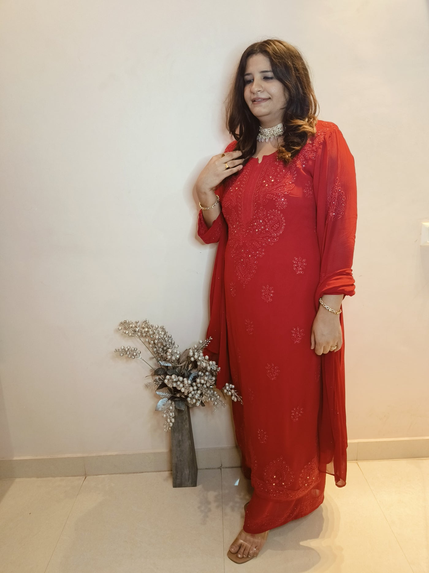 Georgette Chikankari kurtas