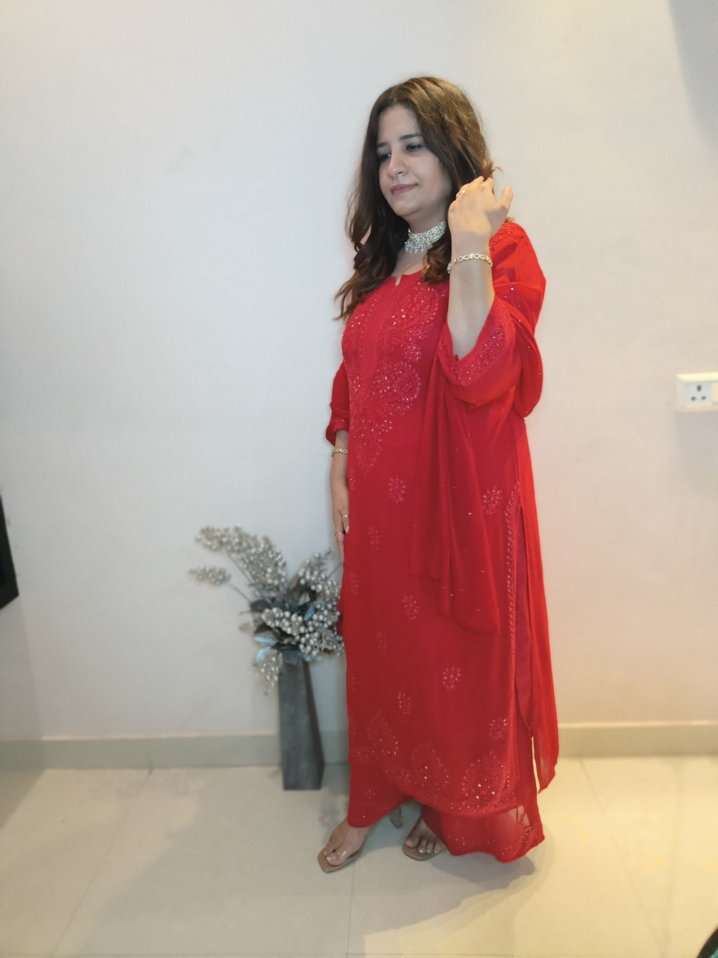 Georgette Chikankari kurtas