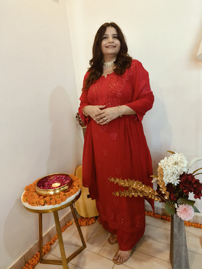 Georgette Chikankari kurtas