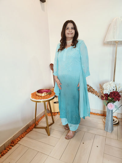 Georgette Chikankari kurtas