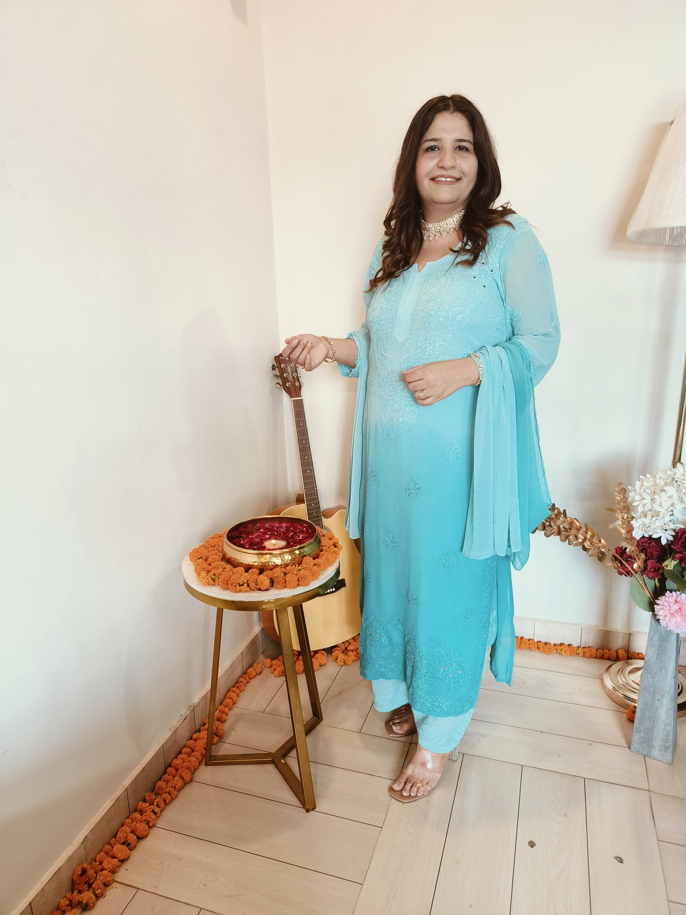 Georgette Chikankari kurtas