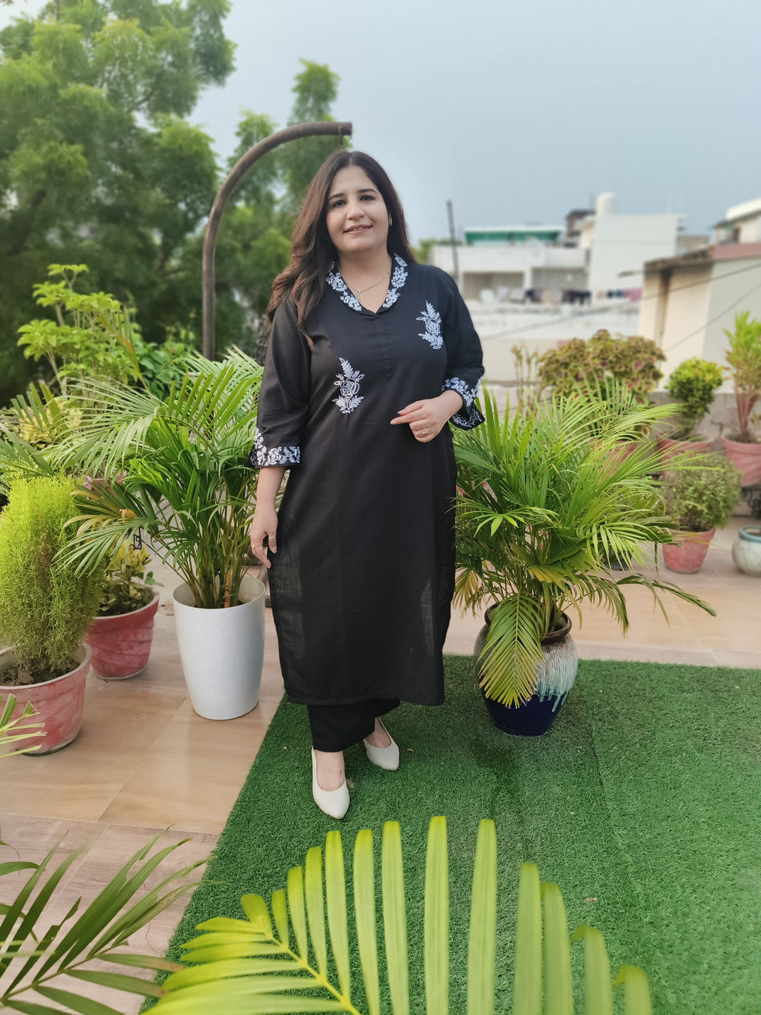 Linen Black Co-ord Set -Custom Made