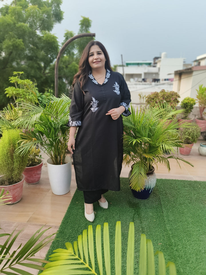 Linen Black Co-ord Set -Custom Made