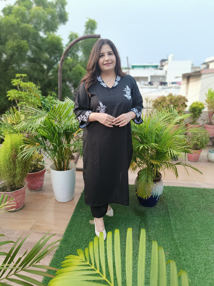 Linen Black Co-ord Set -Custom Made