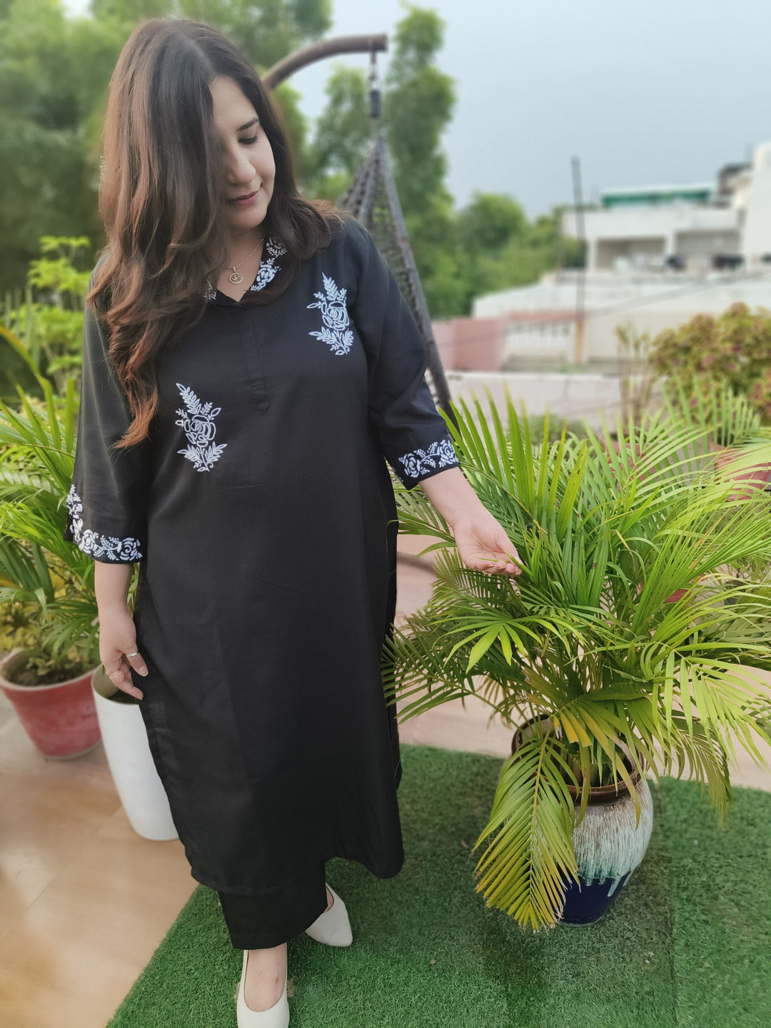 Linen Black Co-ord Set -Custom Made