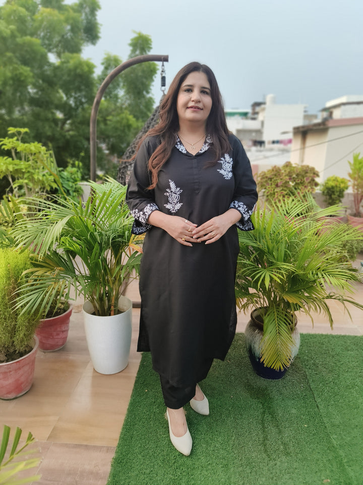 Linen Black Co-ord Set -Custom Made