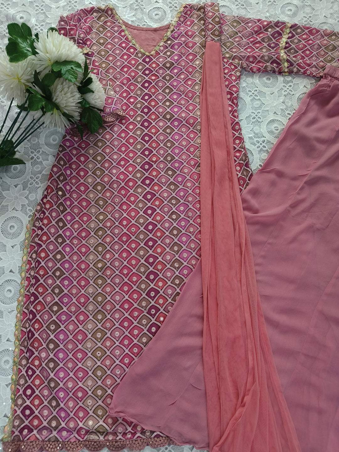 Multi Pure Georgette Suit Sets