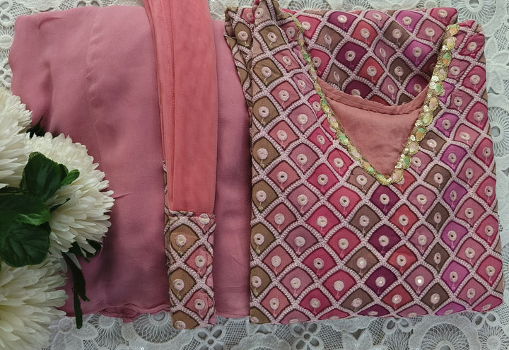 Multi Pure Georgette Suit Sets