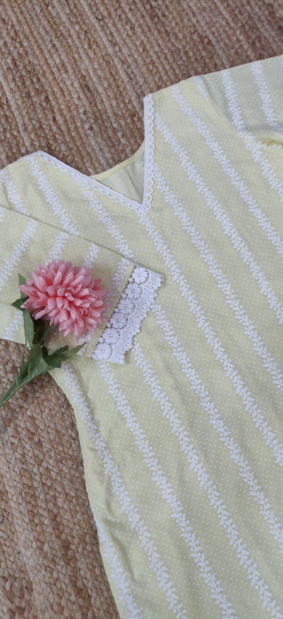 Light Yellow Cotton Set