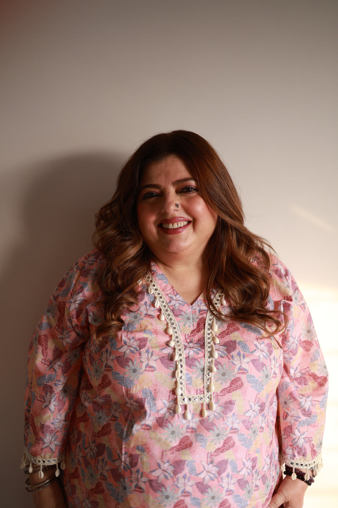 Multi Printed Modal Cotton Kurta With Pant Set -Custom Made