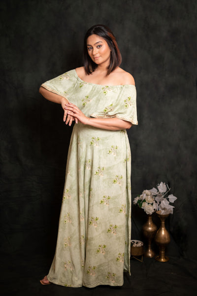 Green Muslin Dress