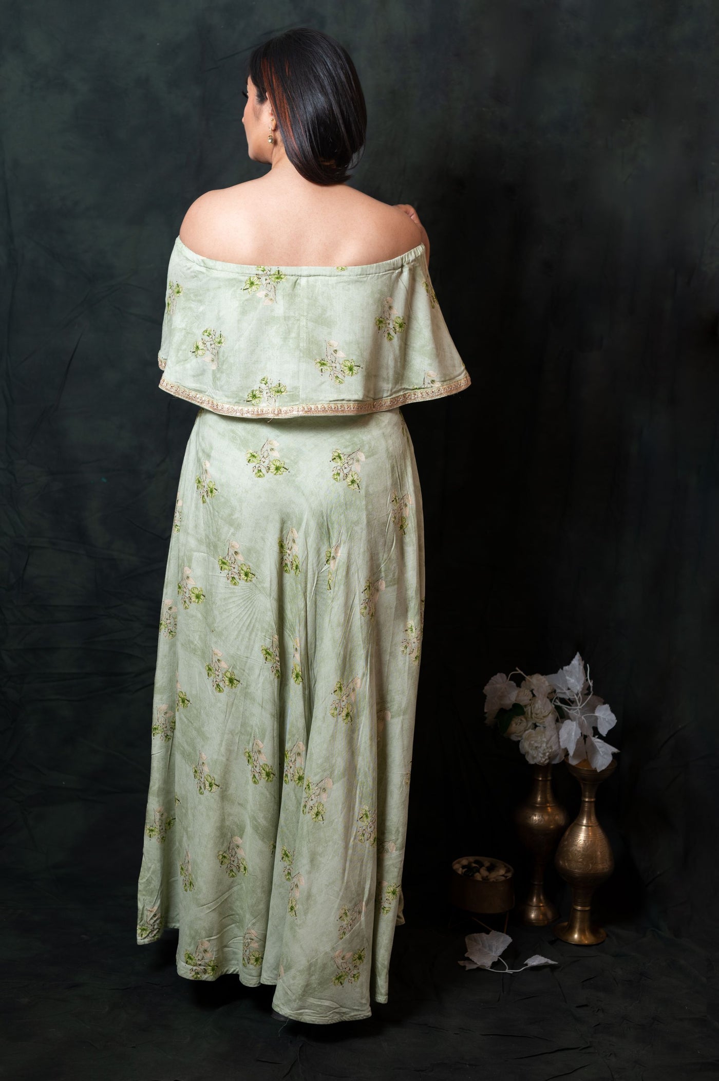 Green Muslin Dress