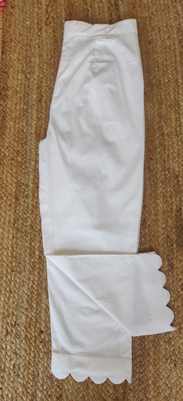 White Stretchable Cotton Pant